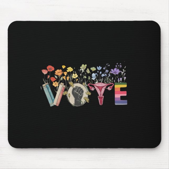 Abstimmung wie Ruth schickte dir Blume Feministin  Mousepad (Vorne)