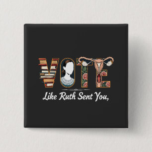 Abstimmung wie Ruth schickte dir Harris LGBTQ Glei Button