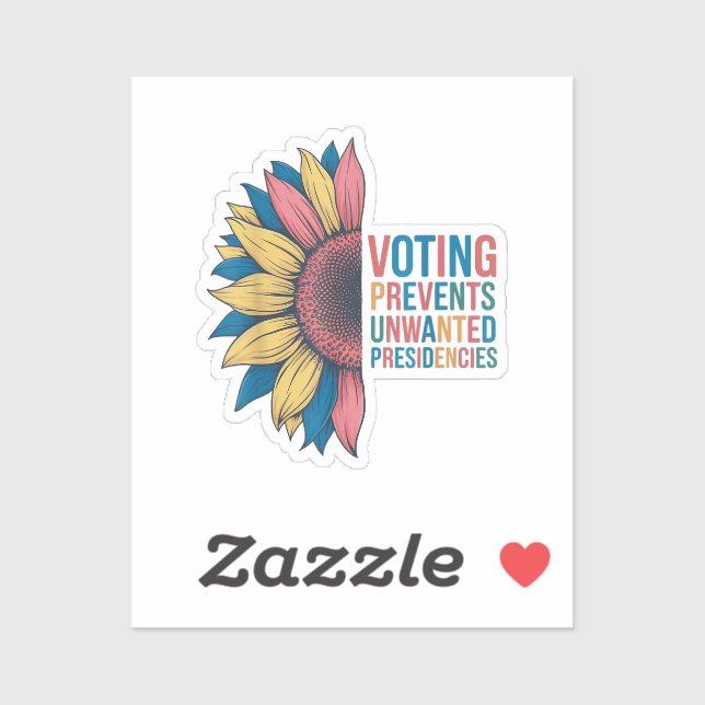 Abstimmungen verhindern unerwünschte Präsidentscha Aufkleber (Blatt)