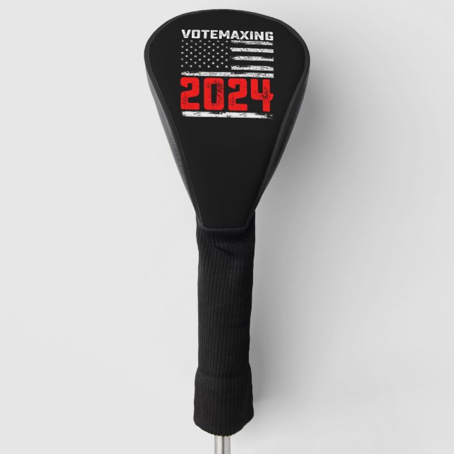 AbstimmungMaxing 2024 Trump Präsidentschaftswahl Golf Headcover (Vorderseite)