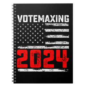AbstimmungMaxing 2024 Trump Präsidentschaftswahl Notizblock