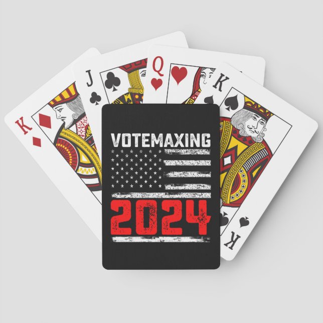 AbstimmungMaxing 2024 Trump Präsidentschaftswahl Spielkarten (Rückseite)