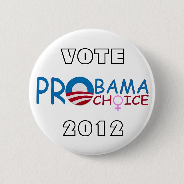AbstimmungproObamaprowahl im Jahre 2012 Button (Vorderseite)