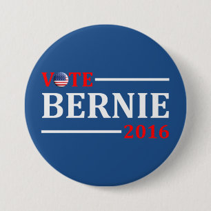 Abstimmungs-Bernie-Sandpapierschleifmaschinen 2016 Button