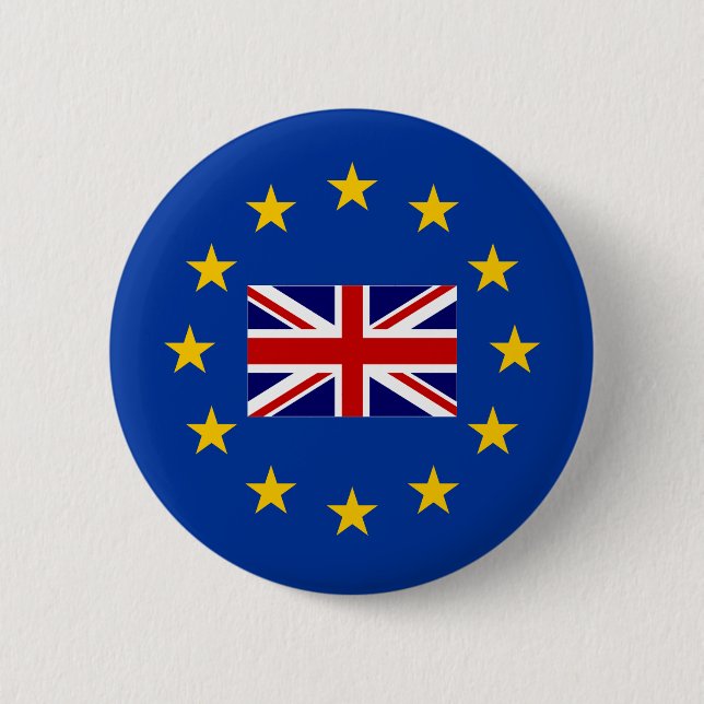 Abstimmungs-Buttonknöpfe brexit Referendum EU Button (Vorderseite)