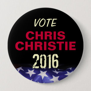 Abstimmungs-Chris CHRISTIE 2016 Kampagnen-Knopf Button