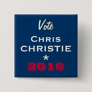 Abstimmungs-Chris CHRISTIE 2016 Kampagnen-Knopf Button