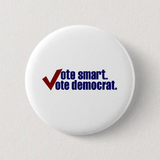 Abstimmungs-intelligente Abstimmung Demokrat Button