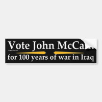 Abstimmungs-John McCain Autoaufkleber