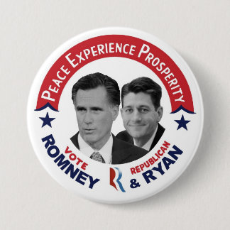 Abstimmungs-republikanische Abstimmung Romney u. Button