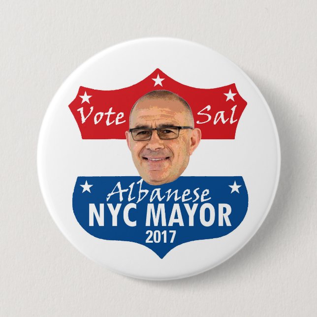 Abstimmungs-Salz Albanese Button (Vorderseite)