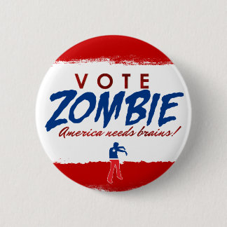 Abstimmungs-Zombie-Knopf Button