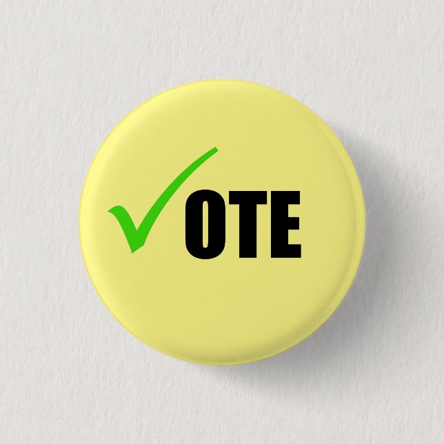 Abstimmungsknopf Button (Vorderseite)
