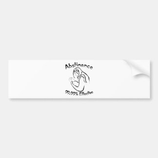 Abstinenz 99,99% effektiv autoaufkleber