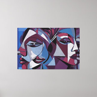 ABSTR_24-020, Kubismus Leinwanddruck