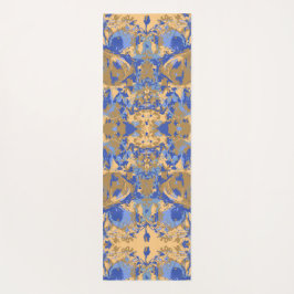 Abstrack Blue Yellow Exclusive Muster Yogamatte