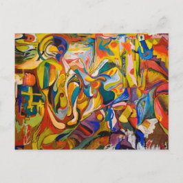 abstraCodAction-Postkarte Postkarte