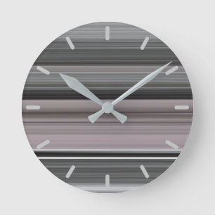 Abstract #1: Grey Runde Wanduhr