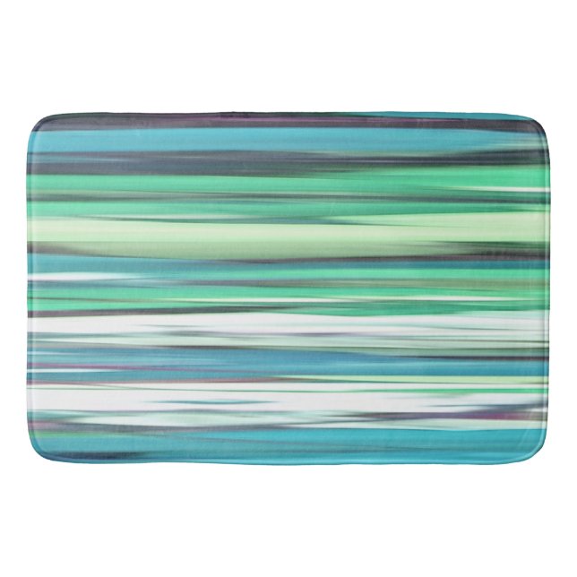 Abstract #2: Aqua blue blue blur Badematte (Vorderseite)