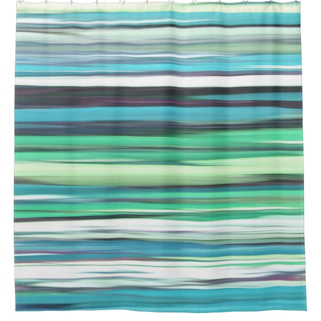 Abstract #2: Aqua blue blue blur Duschvorhang (Vorderseite)