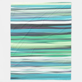 Abstract #2: Aqua blue blue blur Fleecedecke