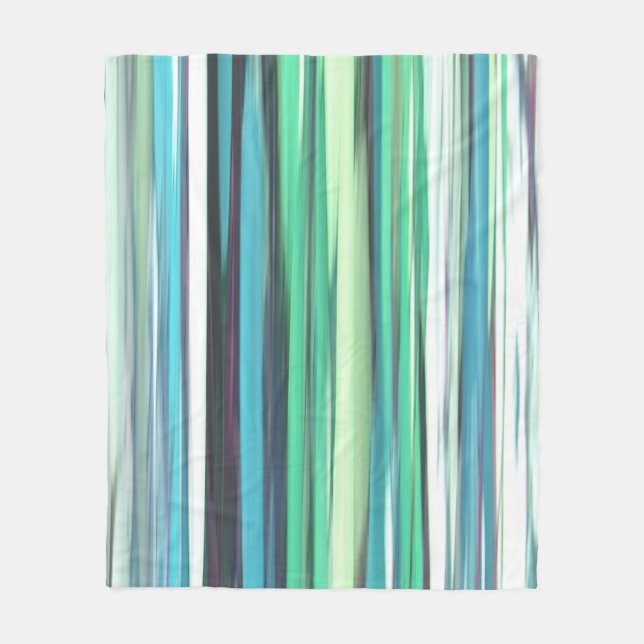 Abstract #2: Aqua blue blue blur Fleecedecke (Vorderseite)