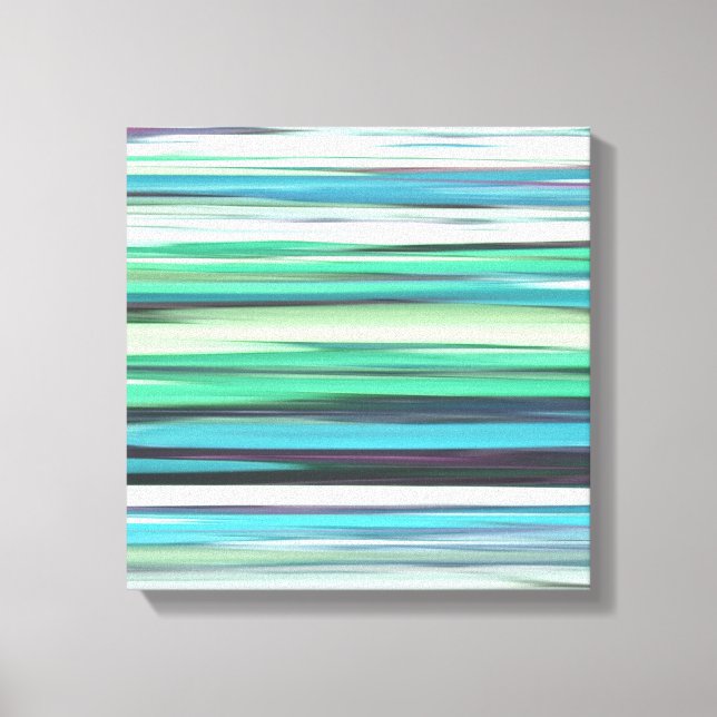 Abstract #2: Aqua blue blue blur Leinwanddruck (Vorderseite)