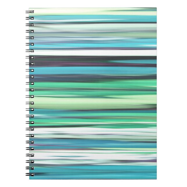 Abstract #2: Aqua blue blue blur Notizblock (Vorderseite)