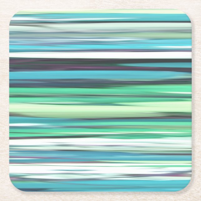 Abstract #2: Aqua blue blue blur Rechteckiger Pappuntersetzer (Vorderseite)