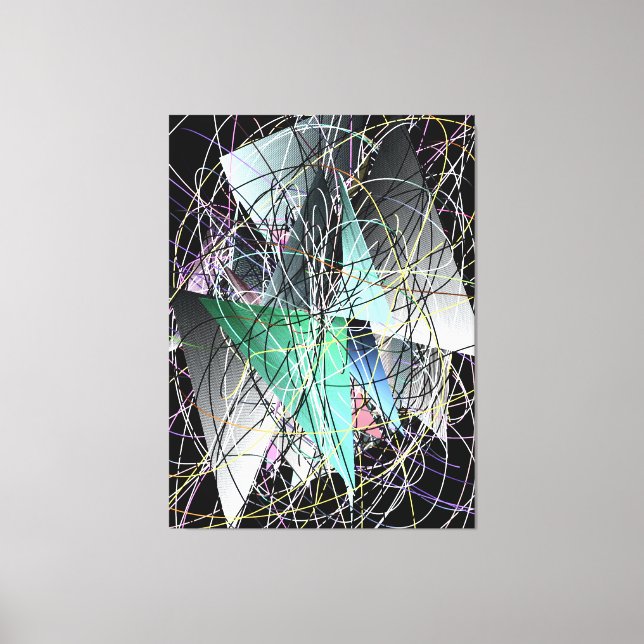 Abstract 3d Geometric Art Pattern  Leinwanddruck (Vorderseite)