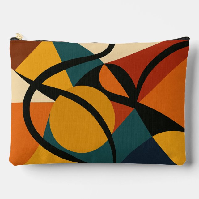 Abstract African Print  Zubehörtasche (Vorderseite)