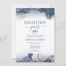 Abstract Alcohol Ink Stain Wedding Anniversary 