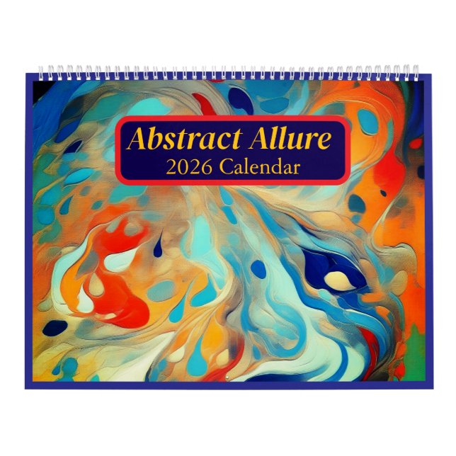 Abstract Allure 2026 Art Calendar Kalender (Titelbild)