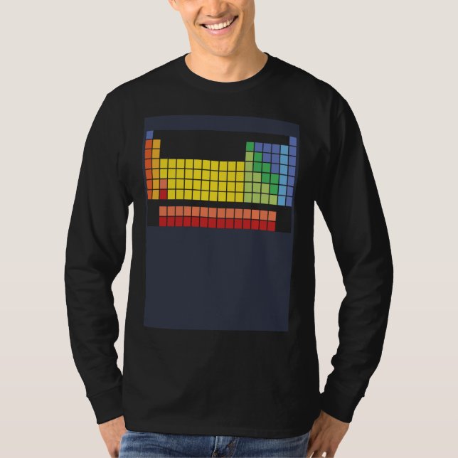 Abstract and colourful periodic table T-Shirt (Vorderseite)