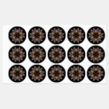 Abstract Angel Wings Mandala Fractal Monogram