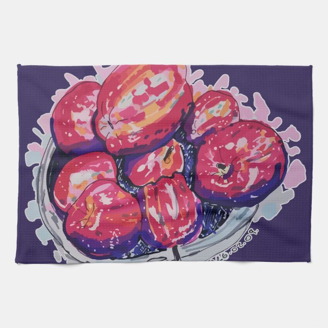 Abstract Apples Geschirrtuch (Horizontal)