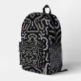 Abstract Arrow Grunge Pattern And Soft Pastels Bedruckter Rucksack
