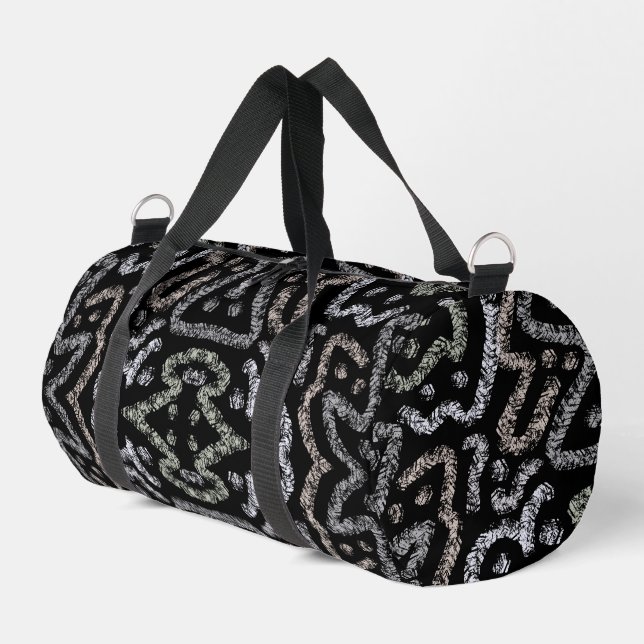 Abstract Arrow Grunge Pattern And Soft Pastels Duffle Bag (Linke Seite)