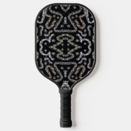 Abstract Arrow Grunge Pattern And Soft Pastels Pickleball Schläger