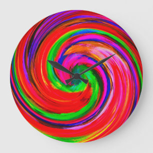 Abstract Art #12 Große Wanduhr