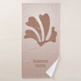 Abstract Art Brown Algae, Kelp Badhandtuch Set