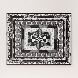 Abstract Art Challenging Black White Super Detail Puzzle