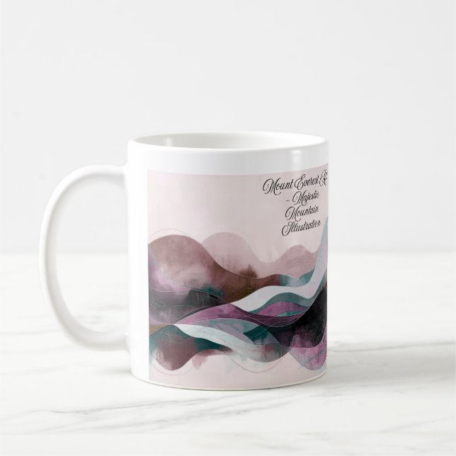 Abstract Art Design | Modern Minimalist Kaffeetasse (Links)