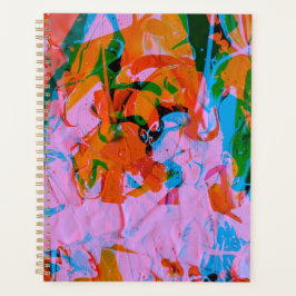 Abstract art mixed media acrilyc painting planer