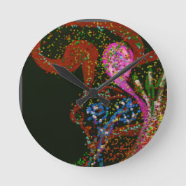 Abstract Art Runde Wanduhr
