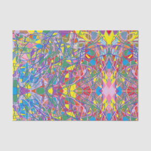 abstract art tranquil retro colors seidenpapier