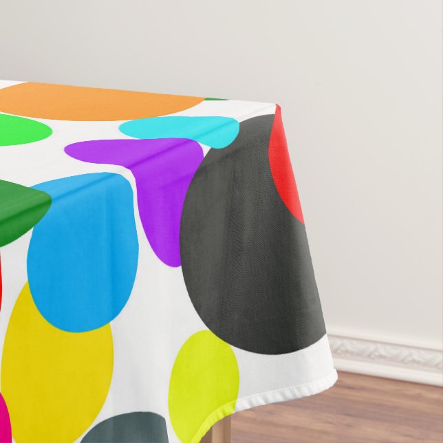 Abstract Art Turquoise Green Blue White Tischdecke (Beispiel)