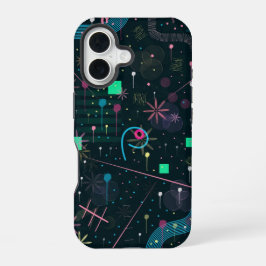 Abstract Art: Winter Skies iPhone 16 Hülle