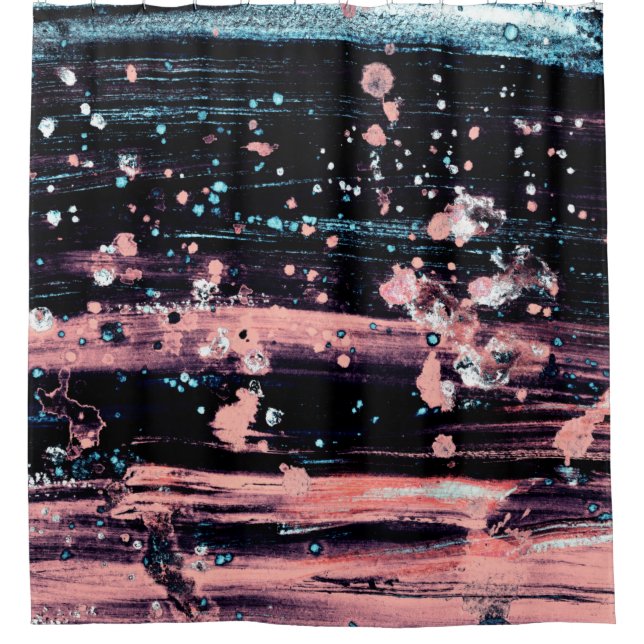 Abstract artistic dark grey and pink background wi duschvorhang (Vorderseite)
