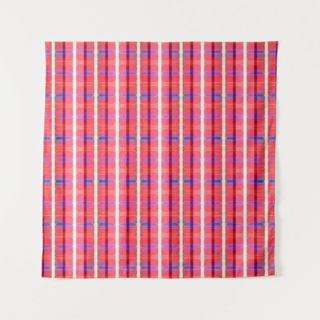 abstract background, colorful intersecting striped wandteppich (Vorderseite)